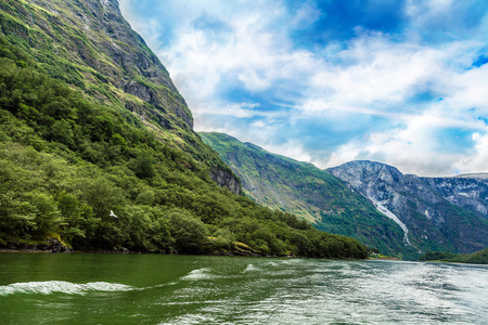 查看到在挪威 sognefjord