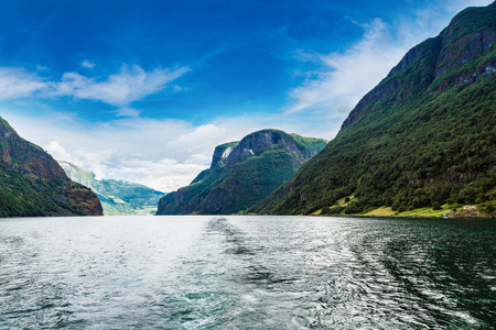 查看到在挪威 sognefjord