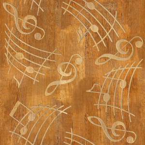 抽象的装饰音乐注意到木材纹理无缝背景