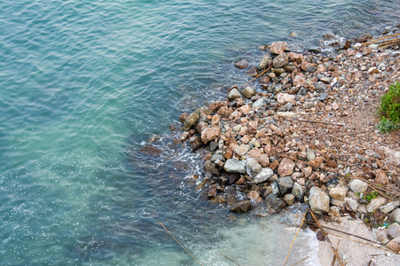 蓝色的大海和沙滩，泰国