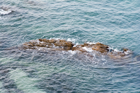 蓝色的大海和沙滩，泰国