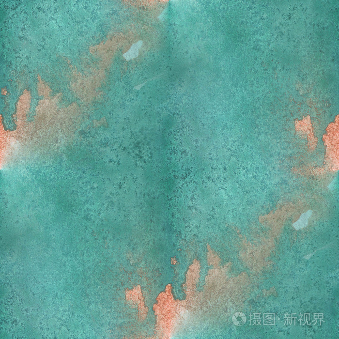 艺术无缝水彩花纹背景抽象肌理水纸粉红色绿色设计壁纸