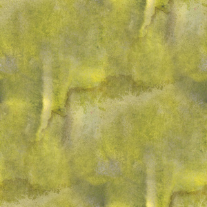 艺术无缝水彩花纹背景抽象肌理黄色绿水纸设计壁纸