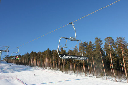 冬季滑雪度假村