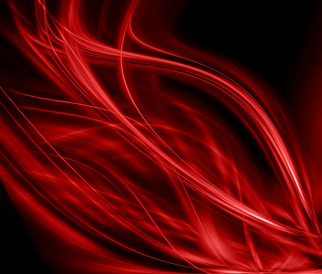 抽象的红色背景布或波浪褶皱缎丝绸纹理中的液体波图或天鹅绒材料或