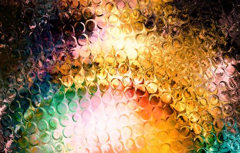 颜色抽象的背景和玻璃效果，光圈层结构