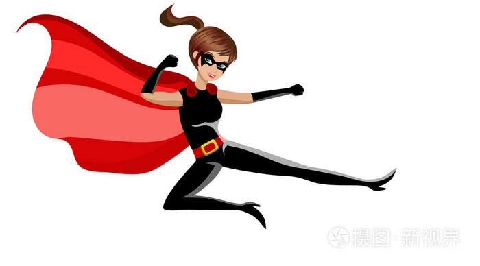 超级英雄女人战斗空手道