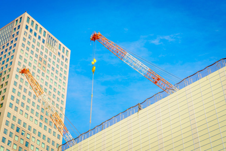 起重机和建筑施工现场