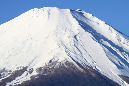 富士山，日本山梨县山中湖为视角