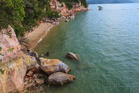 美丽的热带海在夏天