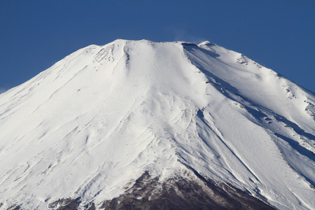 富士山，日本山梨县山中湖为视角