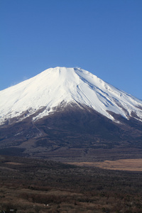 富士山，日本山梨县山中湖为视角