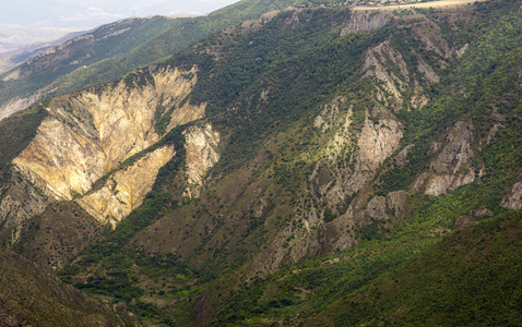 山地景观。 亚美尼亚的景观Tatev。