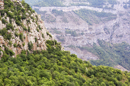 山地景观。 亚美尼亚的景观Tatev。