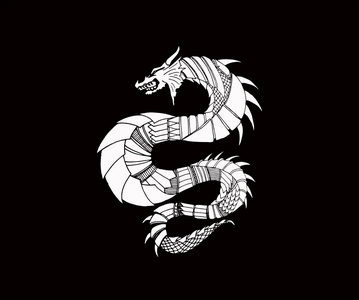 手绘装饰摆件与观赏性的龙大纲图照片