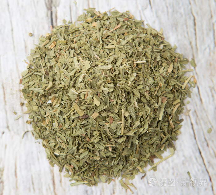 干的龙蒿叶草本植物
