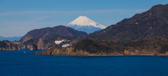 富士山和在日本的海