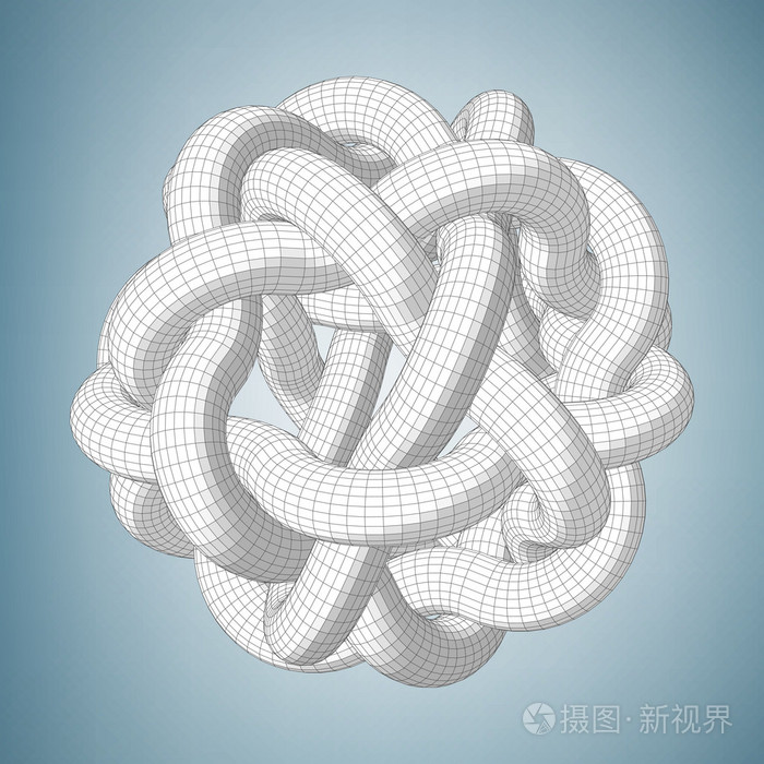 抽象的创意概念向量背景的点线相连的几何形状多边形设计风格信笺和