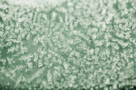 塑料表面，冬天背景和纹理的小冰块