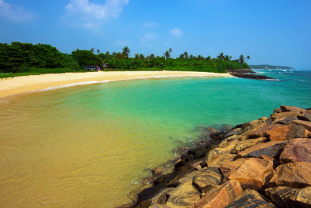 在斯里兰卡的海滩
