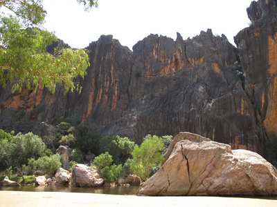 windjana 峡谷，吉布河，金伯利，西澳大利亚