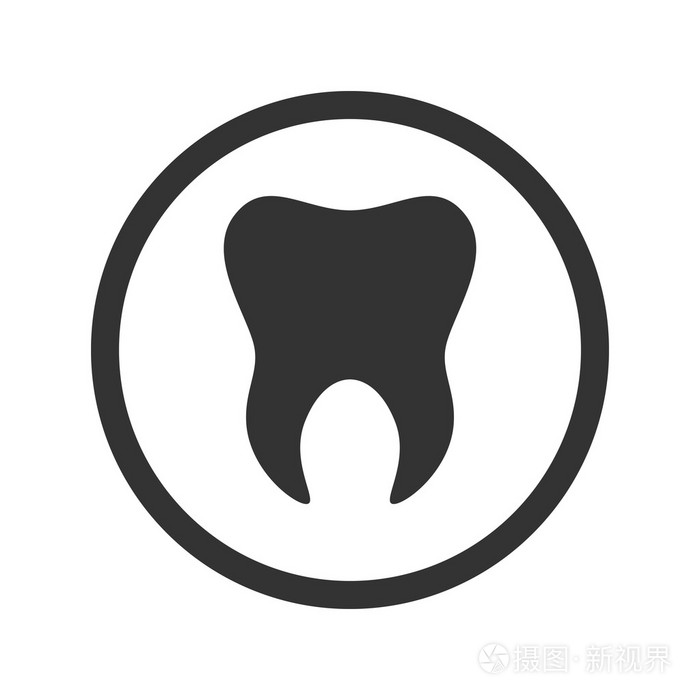 logo 模板的牙齿.牙科的象征符号