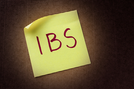 Ibs 肠易激综合征 首字母缩略词上黄色粘滞便笺