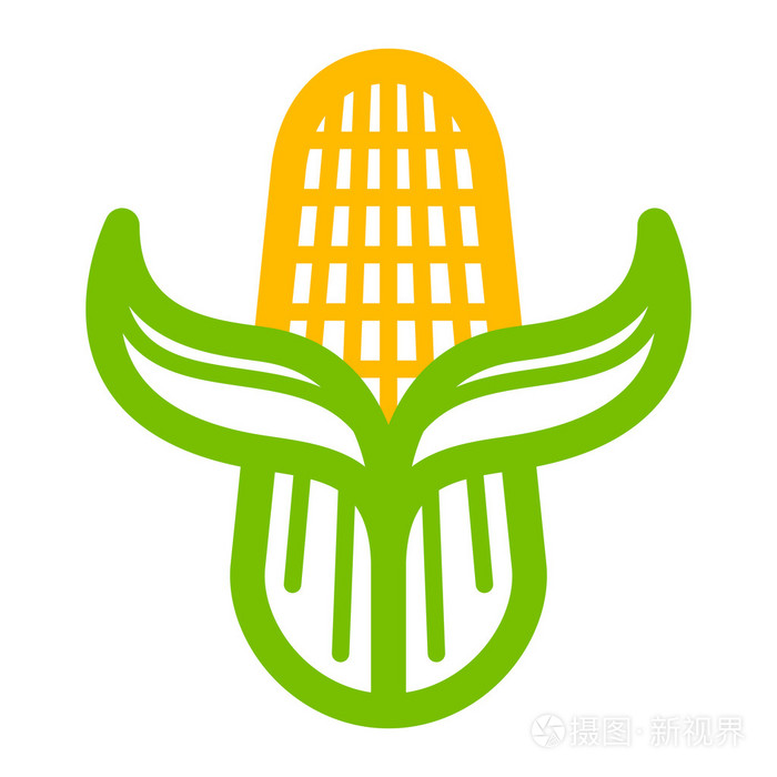 玉米矢量图标插画-正版商用图片1m2w3v-摄图新视界