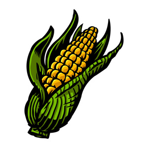 玉米矢量图标