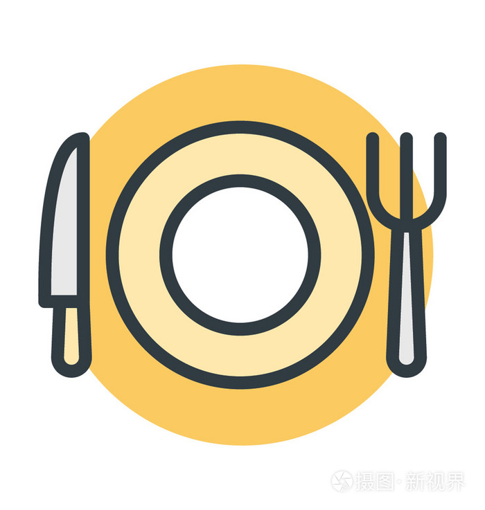 用餐的矢量图标