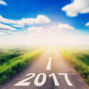 新的一年至 2017 年为业务概念模糊的乡间小路