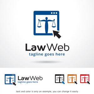 法律网页标志模板设计