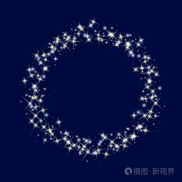 繁星点点的边框.宇宙微波背景