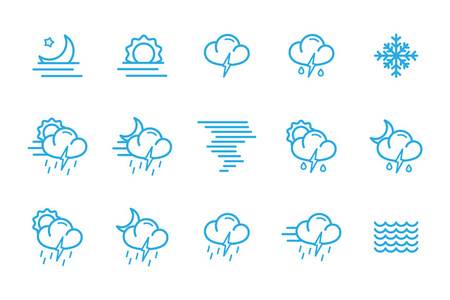 气象预报集合图标