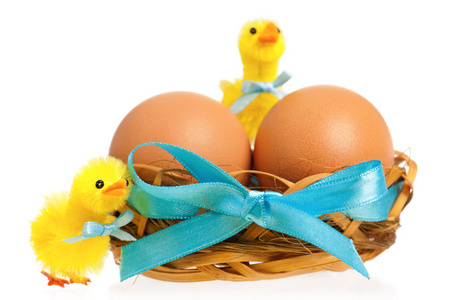 玩具鸡和蛋巢