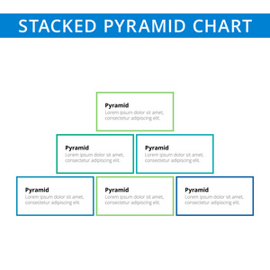 堆叠金字塔图表模板 2