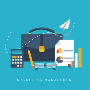 市场营销和管理图标