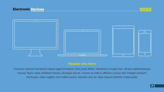 电子设备幻灯片模板