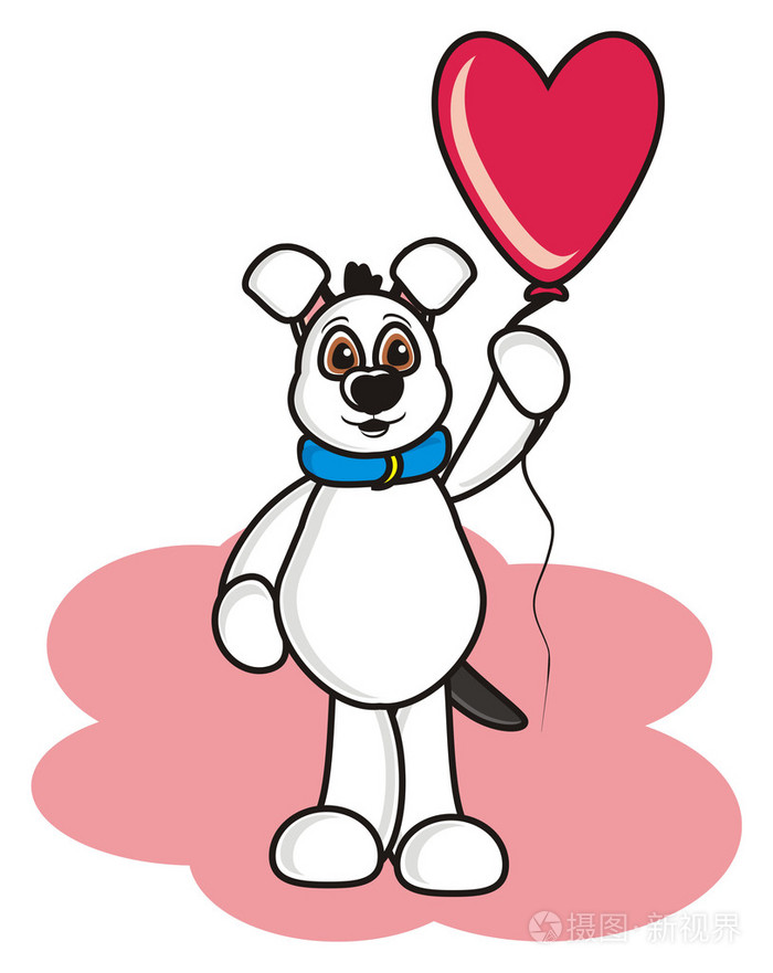 白狗与球心的形式