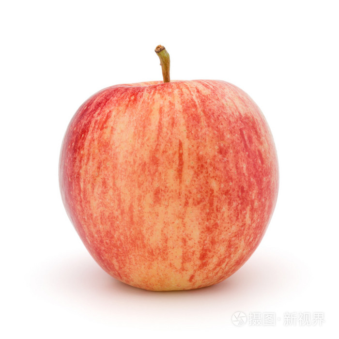 孤立的红苹果