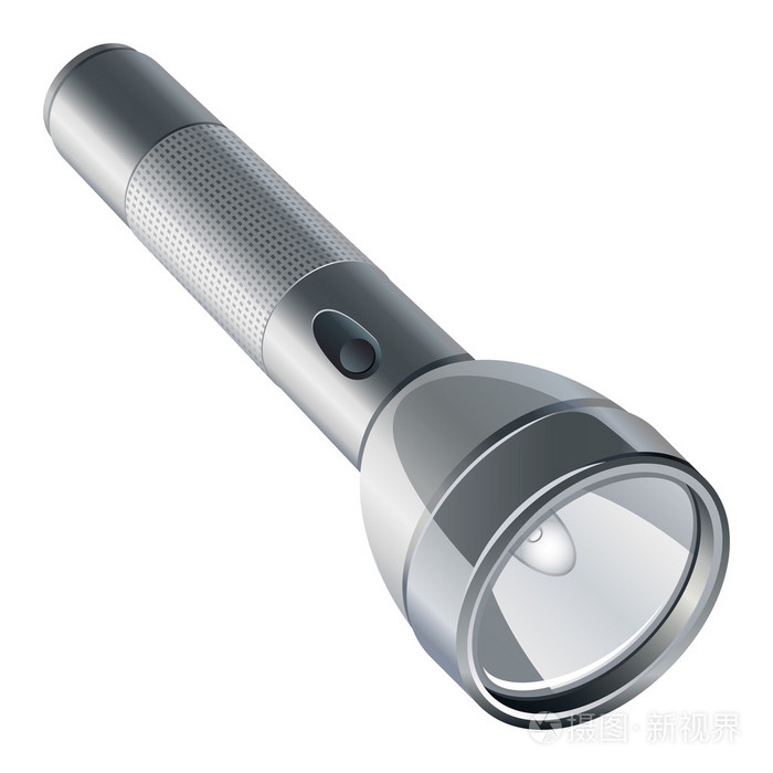 灰色的电手电筒