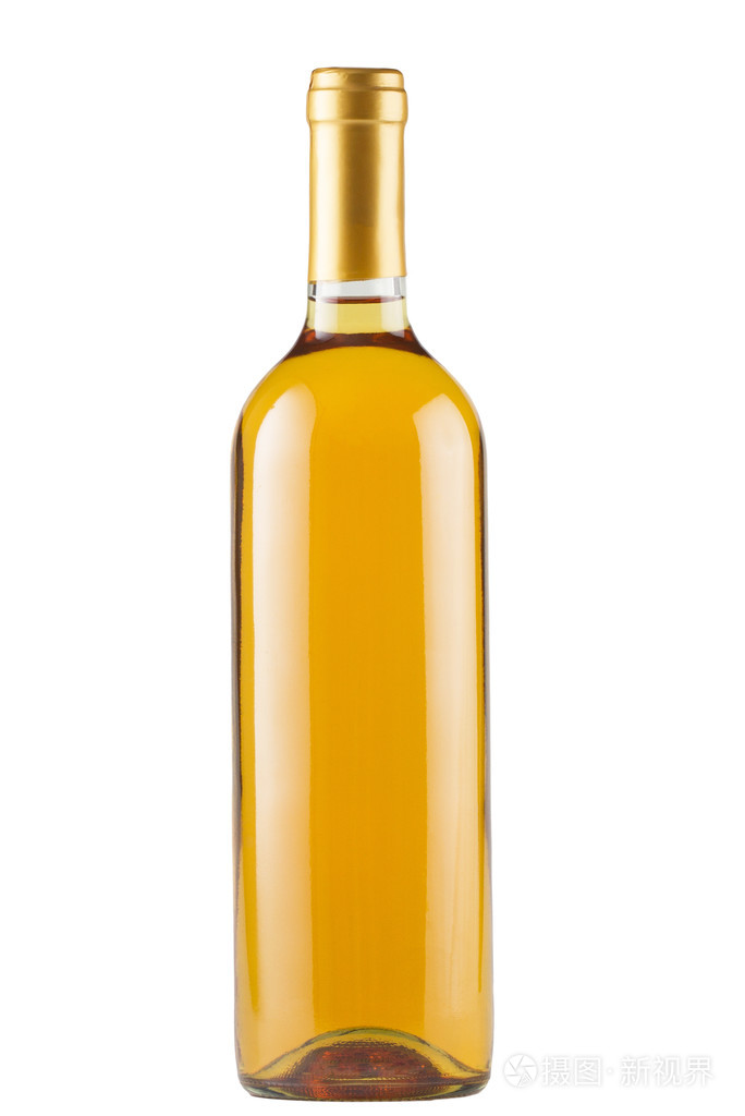 白色的葡萄酒瓶