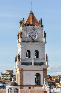 在苏克雷，玻利维亚 Felipe 内里钟楼寺