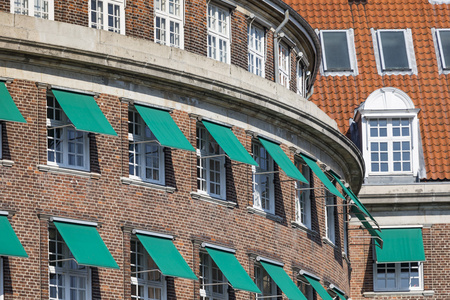 传统建筑在哥本哈根，丹麦