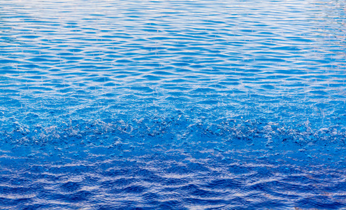 软焦点水滴海洋蓝