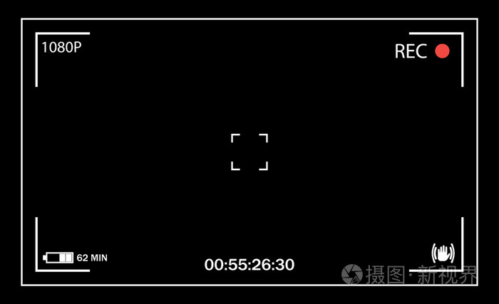 相机的取景器.用户界面