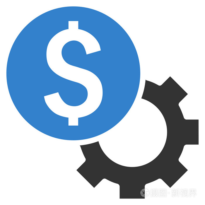 发展成本平面矢量图标