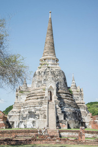 泰国大城府的佛寺寺