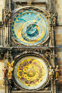 布拉格天文钟，捷克共和国。