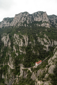 朝圣 旅游 风景 西班牙 网站 建筑 悬崖 假期 远景 旅游业